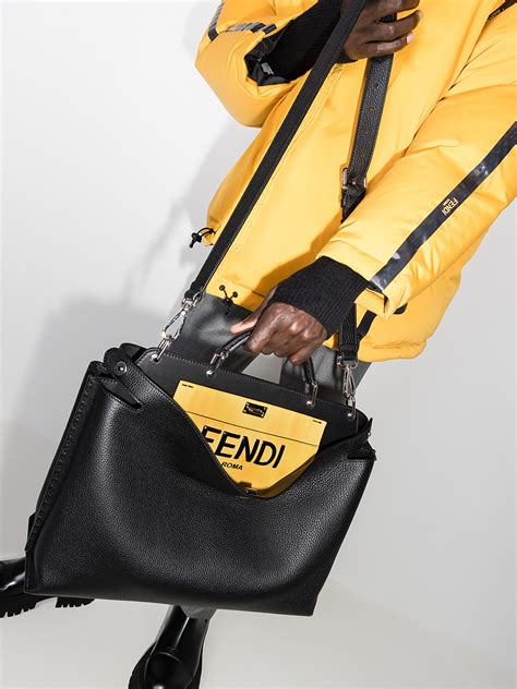 fendi peekaboo leather bag.